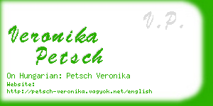 veronika petsch business card